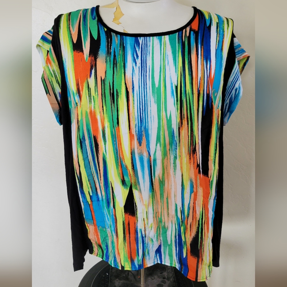 Sunny Leigh Multi Color Plus Size Blouse